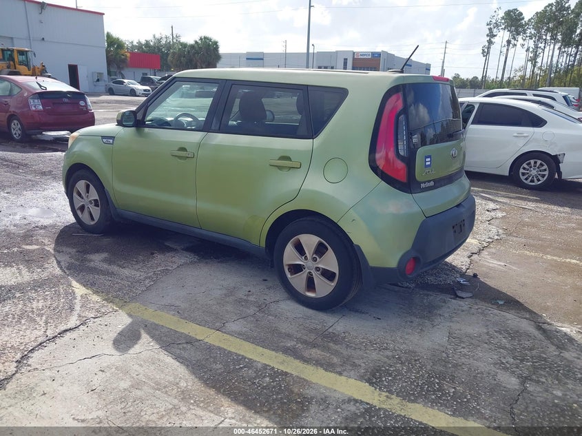Vin: kndjn2a22f7762943, lot: 46953047, kia soul 20153