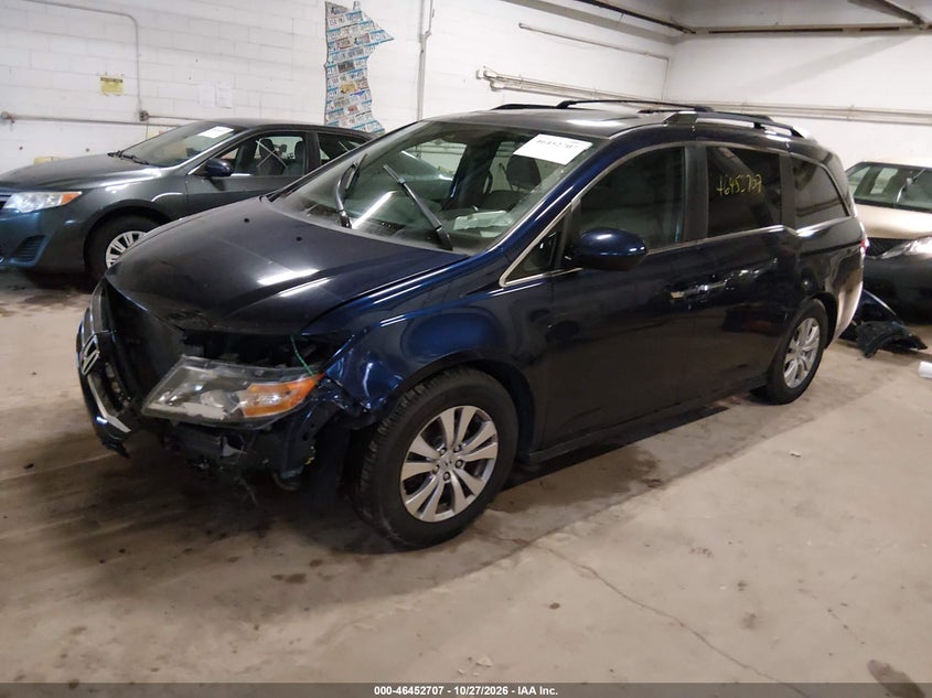 Vin: 5fnrl5h67eb092012, lot: 46953083, honda odyssey ex-l 20142