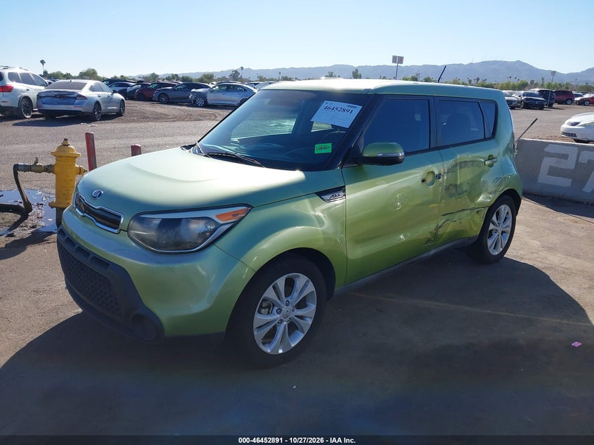 Vin: kndjp3a52e7708776, lot: 46953267, kia soul + 20142