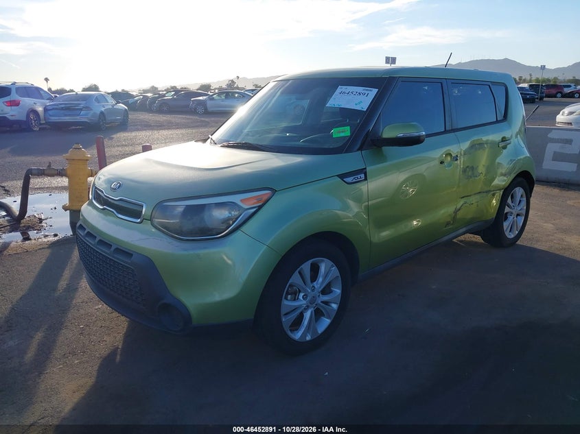 Vin: kndjp3a52e7708776, lot: 46953267, kia soul + 20142