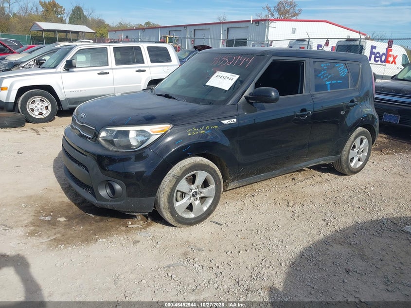 Vin: kndjn2a25j7523721, lot: 46953320, kia soul 20182
