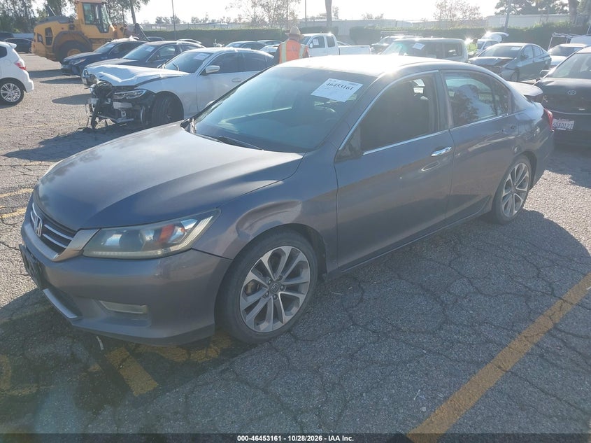 2013 Honda Accord Sport, Удар сзади, IAAI, VIN 1HGCR2E58DA087828 — фото 2