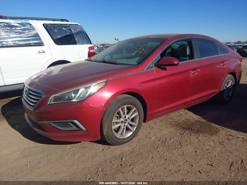 Vin: 5npe24af1gh300508, lot: 46954038, hyundai sonata se 20162
