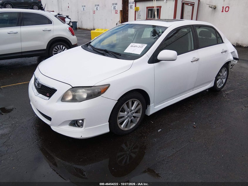 Vin: nt1bu4ee2ac457312, lot: 46954598, toyota corolla 20102