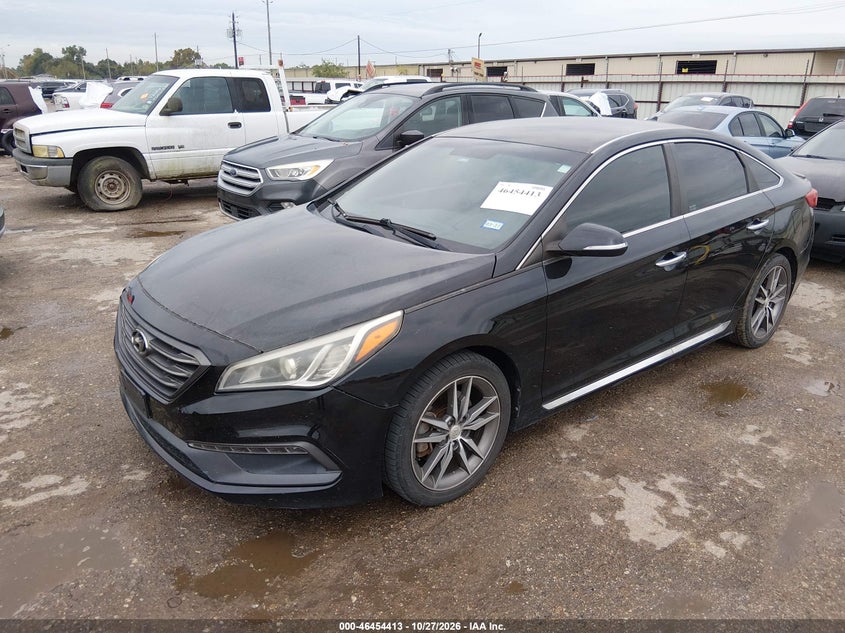 Vin: 5npe34ab9fh235867, lot: 46954789, hyundai sonata sport 2.0t 20152