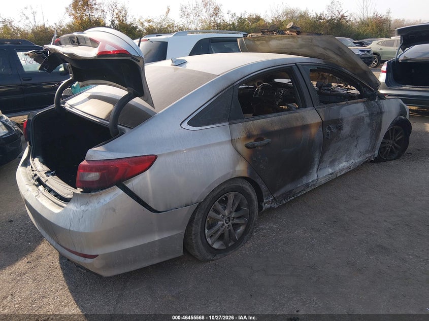 Vin: 5npe24af8hh533805, lot: 46955944, hyundai sonata 20174