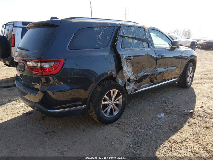 Vin: 1c4rdjdgxgc393233, lot: 46956520, dodge durango limited 20164