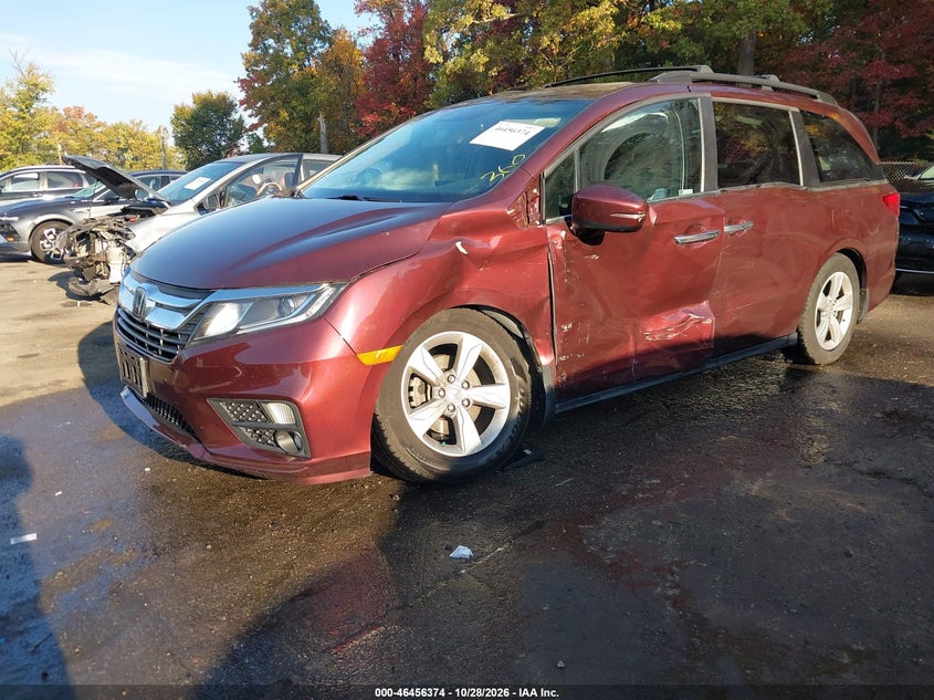 Vin: 5fnrl6h76kb008157, lot: 46956749, honda odyssey ex-l 20192