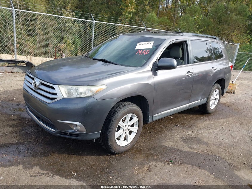 Vin: 5tdzk3eh5cs085310, lot: 46957737, toyota highlander se v6 20122