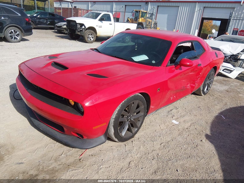 Vin: 2c3cdzfj3kh506656, lot: 46958055, dodge challenger r/t scat pack 20192