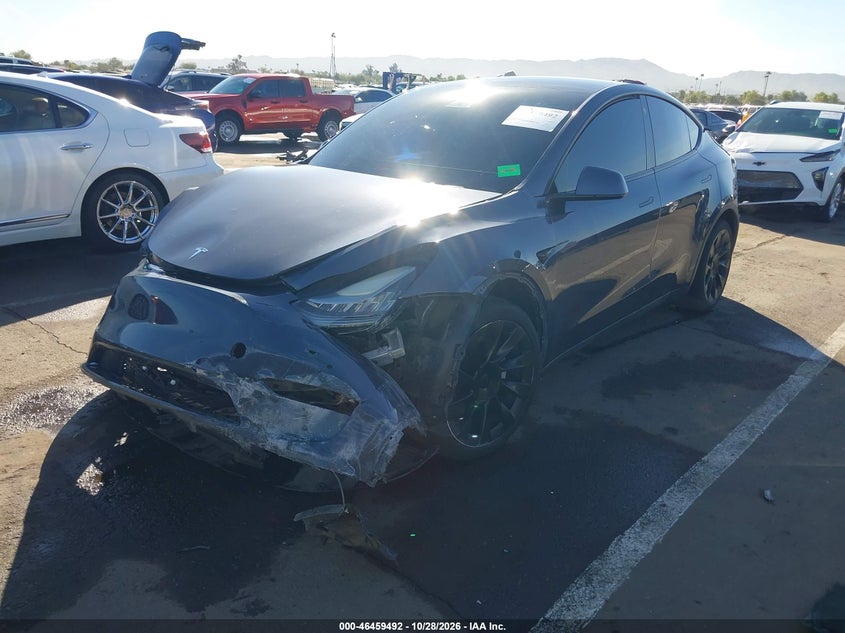 Vin: 5yjygdee3mf097924, lot: 46959868, tesla model y long range dual motor all-wheel drive 20212