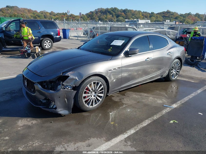 2017 Maserati Ghibli S Q4, Левый перёд, IAAI, VIN ZAM57RTL8H1230057 — фото 2