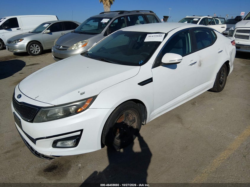 Vin: 5xxgm4a73fg500263, lot: 46960256, kia optima lx 20152