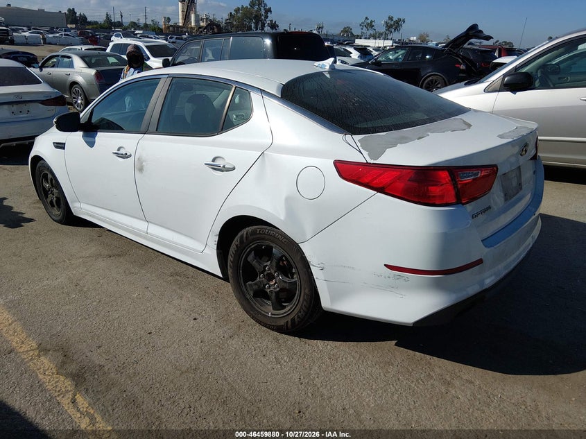 Vin: 5xxgm4a73fg500263, lot: 46960256, kia optima lx 20153