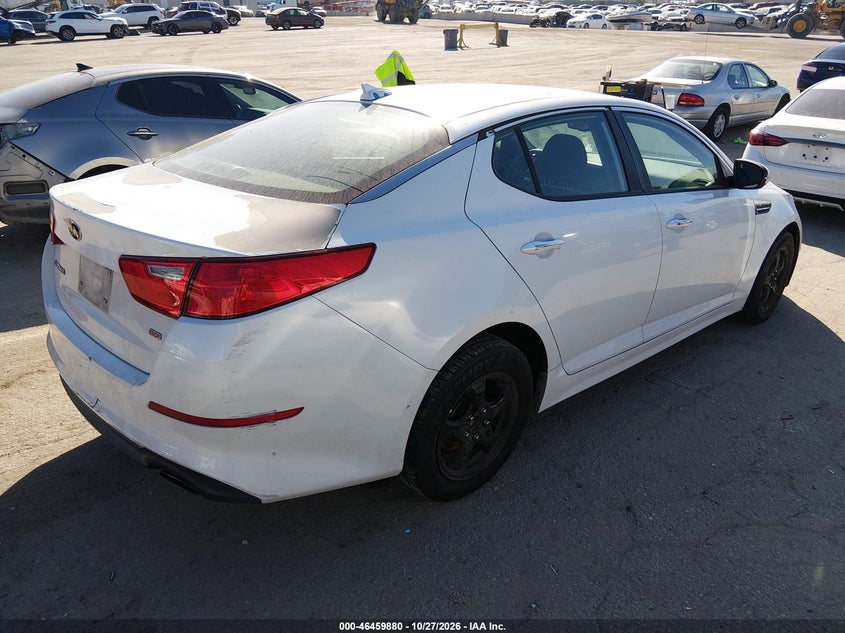 Vin: 5xxgm4a73fg500263, lot: 46960256, kia optima lx 20154