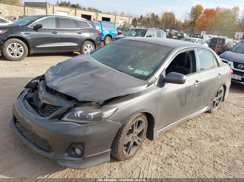 2013 Toyota Corolla S, Удар спереду, IAAI, VIN 2T1BU4EE9DC044566 — фото 2