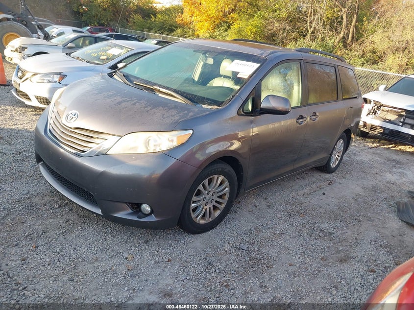 Vin: 5tdyk3dc4bs008010, lot: 46960498, toyota sienna xle v6 20112