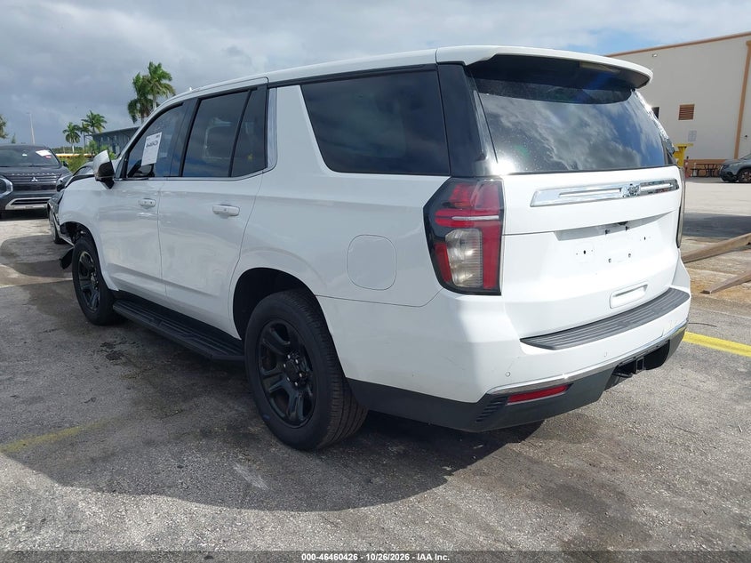 Vin: 1gnscled5nr253032, lot: 46960802, chevrolet tahoe 2wd commercial fleet 20223