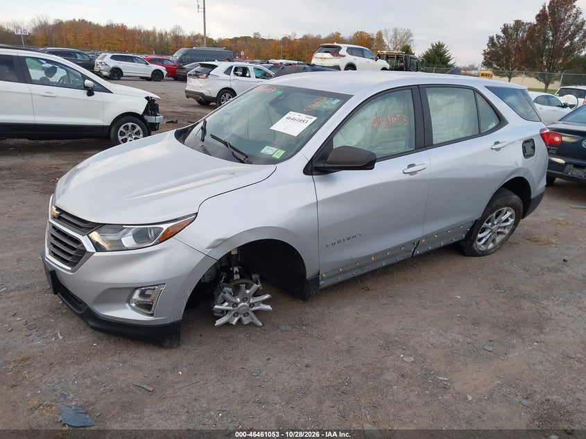 Vin: 3gnaxhev2ms106281, lot: 46961429, chevrolet equinox fwd ls 20212