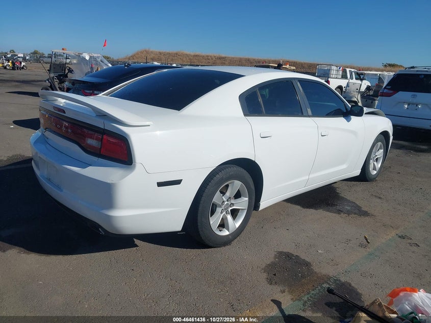 Vin: 2c3cdxbg8dh611825, lot: 46961812, dodge charger se 20134
