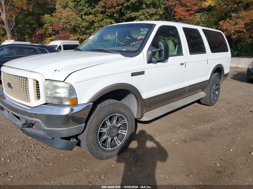 2001 Ford Excursion Limited, Невідомо, IAAI, VIN 1FMSU43F01EB38335 — фото 2