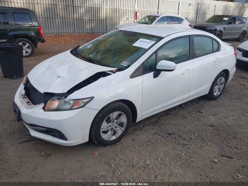 Vin: 19xfb2f53ee243769, lot: 46962003, honda civic lx 20142