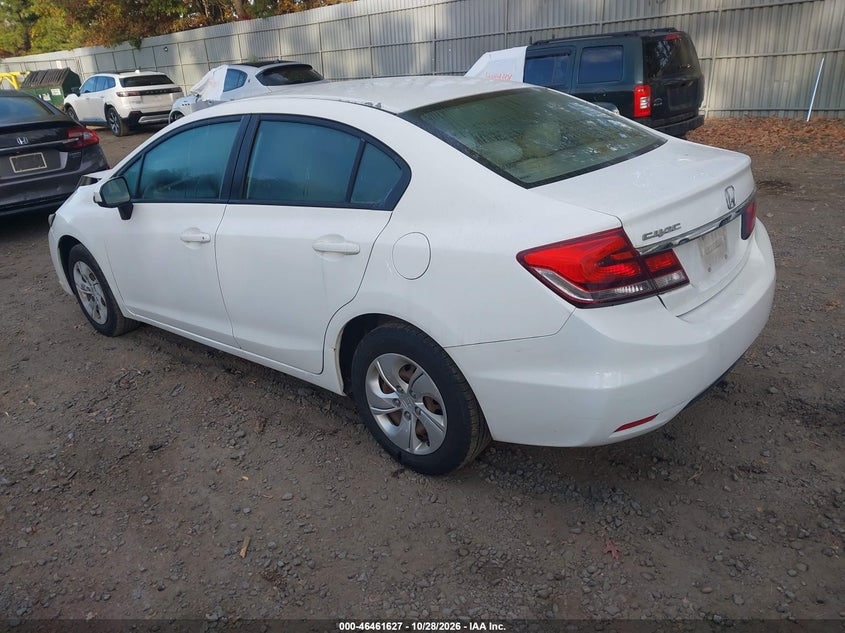 Vin: 19xfb2f53ee243769, lot: 46962003, honda civic lx 20143