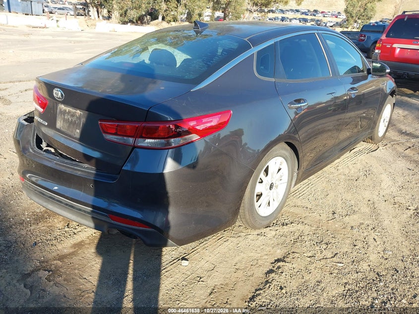 Vin: knagt4l33j5211682, lot: 46962014, kia optima lx 20184