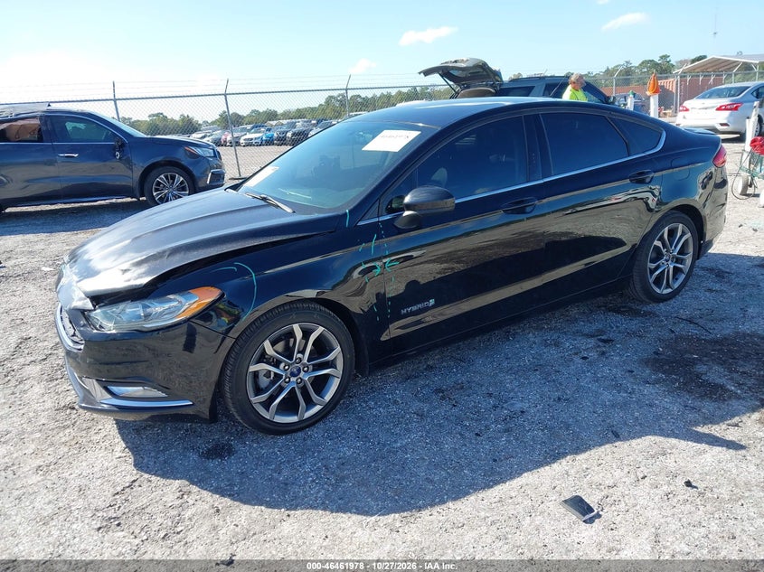 Vin: 3fa6p0luxhr314566, lot: 46962354, ford fusion hybrid se 20172