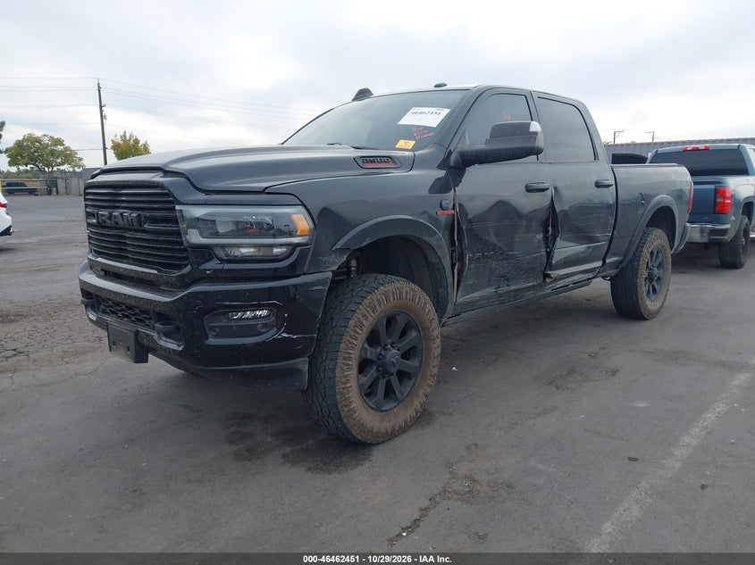 Vin: 3c6ur5fl0ng149279, lot: 46962827, ram 2500 laramie  4x4 6'4 box 20222