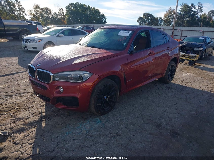 Vin: 5uxku2c58j0x48947, lot: 46963335, bmw x6 xdrive35i 20182