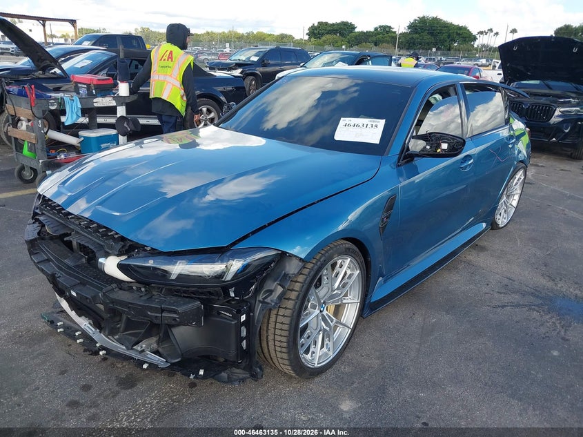 2026 BMW M3 Competition xDrive, Left Side, IAAI, VIN WBS33HJ04TFW48730 — photo 2