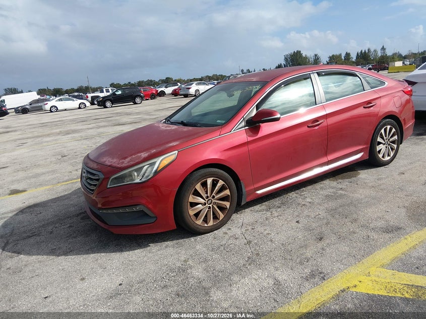 Vin: 5npe34af4gh424642, lot: 46963710, hyundai sonata sport 20162