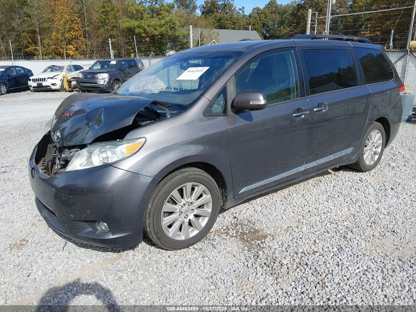 Vin: 5tddk3dc1ds054539, lot: 46963875, toyota sienna limited 7 passenger 20132