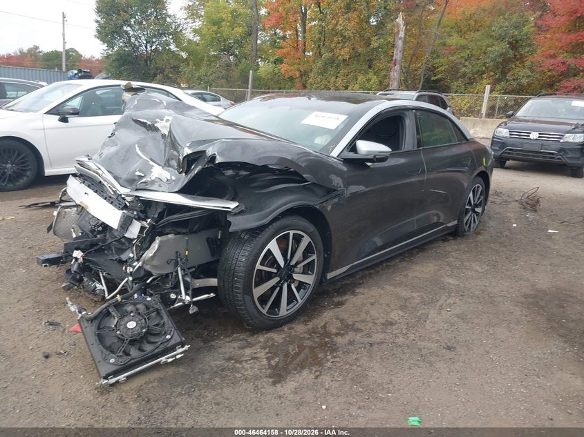 2022 Lucid Air Grand Touring, Front End, IAAI, VIN 50EA1GBA4NA004601 — photo 2
