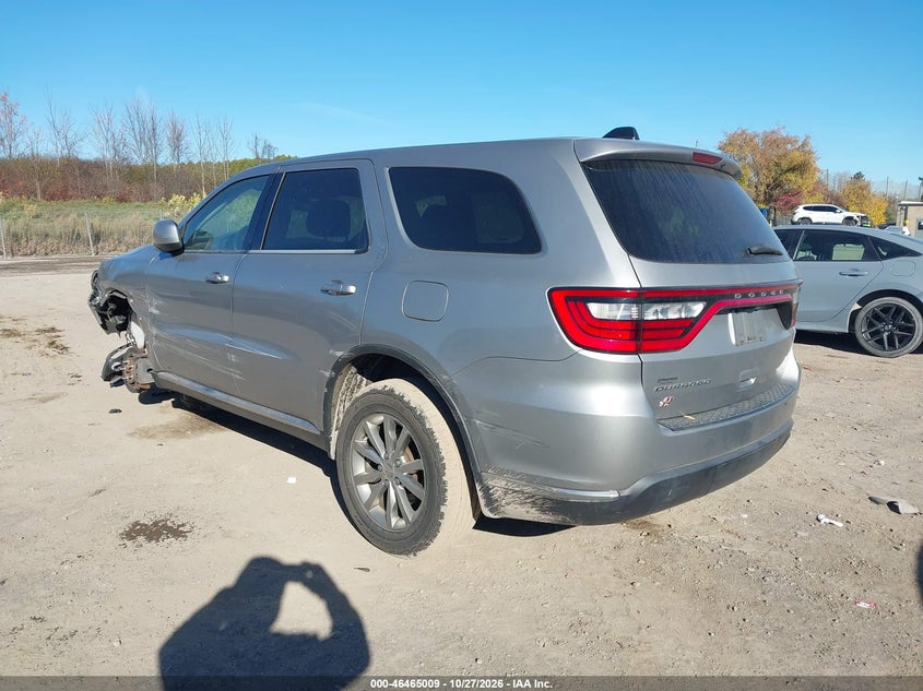 Vin: 1c4rdjag1jc385744, lot: 46965385, dodge durango sxt awd 20183