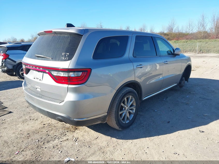 Vin: 1c4rdjag1jc385744, lot: 46965385, dodge durango sxt awd 20184
