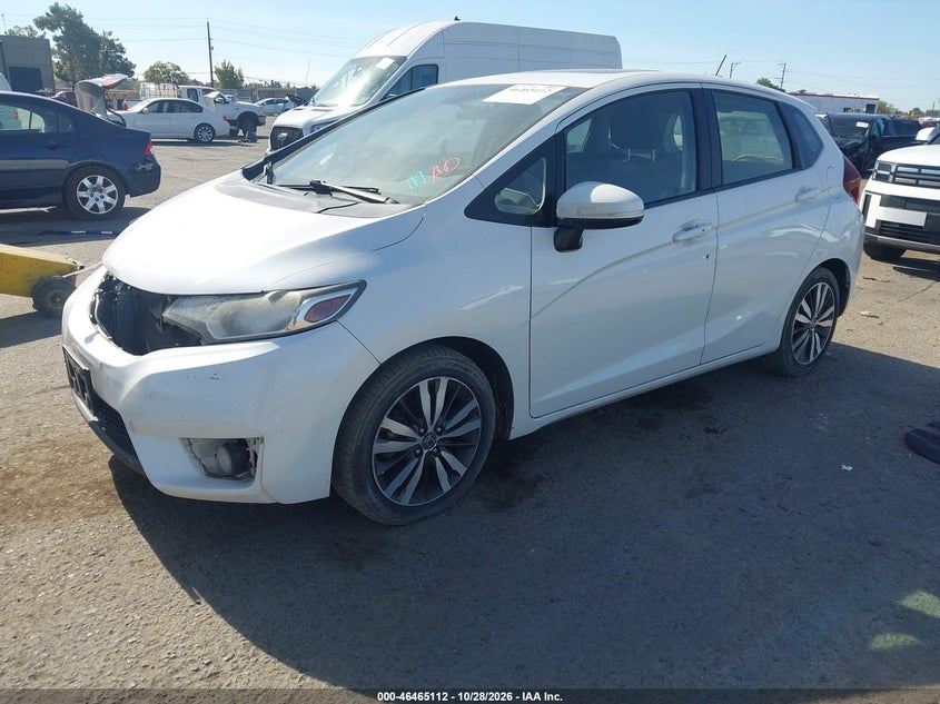 2017 Honda Fit Ex, Front End, IAAI, VIN JHMGK5H73HS014707 — photo 2