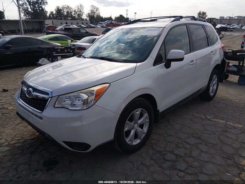 2015 Subaru Forester 2.5I Premium, Left Rear, IAAI, VIN JF2SJAFC5FH803850 — photo 2