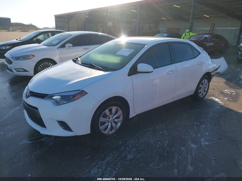 2016 Toyota Corolla Le, Удар сзади, IAAI, VIN 2T1BURHE1GC582742 — фото 2