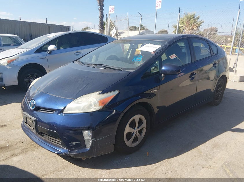 Vin: jtdkn3du0d1654179, lot: 46966276, toyota prius three 20132