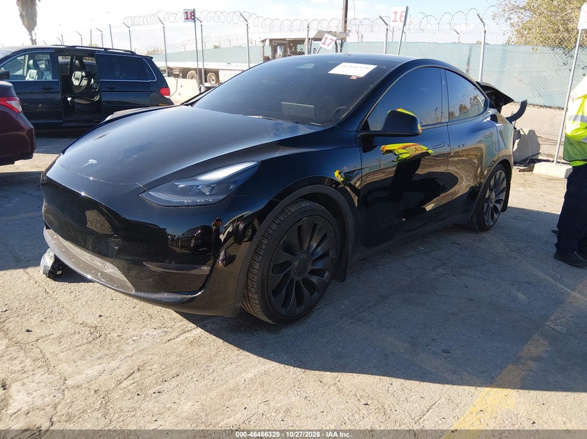 Vin: 7saygdef6rf028647, lot: 46966705, tesla model y performance dual motor all-wheel drive 20242