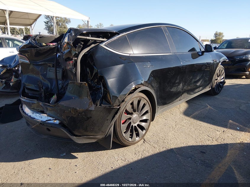 Vin: 7saygdef6rf028647, lot: 46966705, tesla model y performance dual motor all-wheel drive 20244