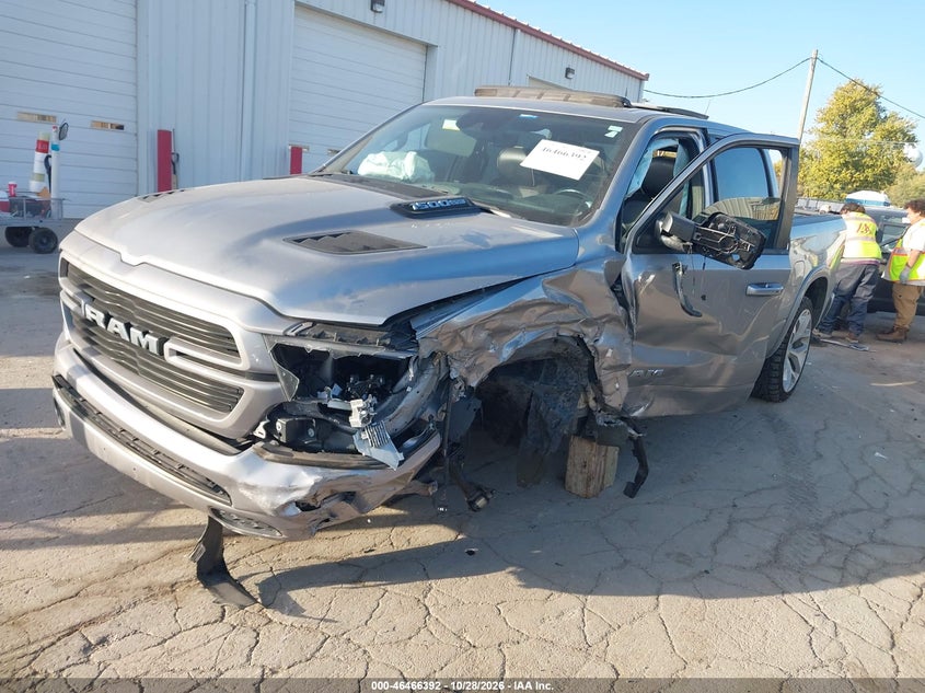 Vin: 1c6srfjt0nn435628, lot: 46966768, ram 1500 laramie  4x4 5'7 box 20222