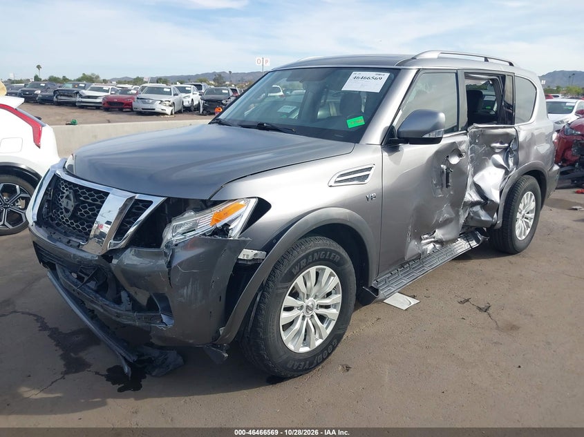 2019 Nissan Armada Sv, Left Side, IAAI, VIN JN8AY2ND0K9087230 — photo 2