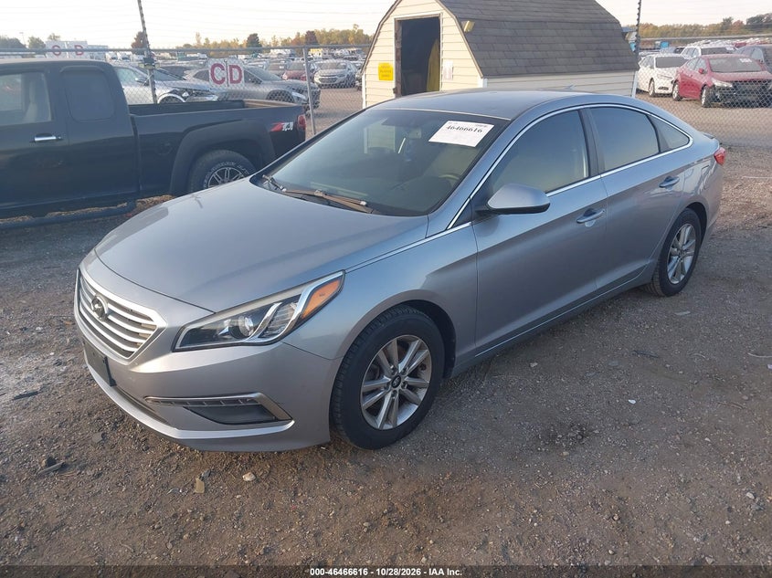 Vin: 5npe24af5fh168562, lot: 46966992, hyundai sonata se 20152