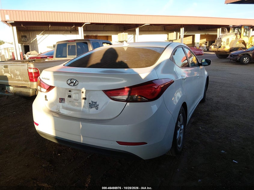 Vin: 5npdh4ae8fh593713, lot: 46967352, hyundai elantra se 20154