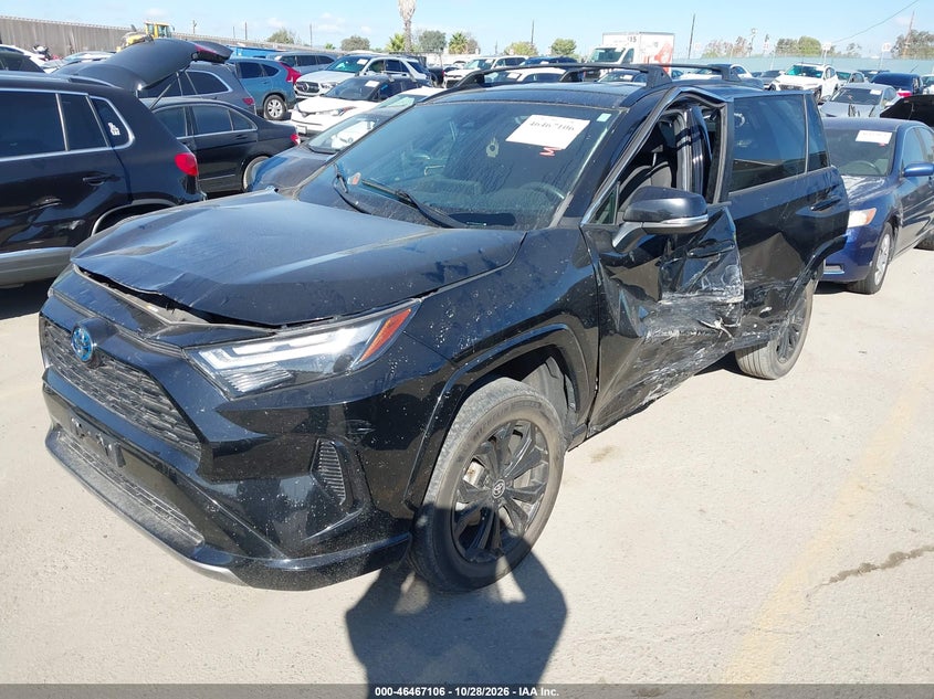 Vin: 2t3t6rfv8nw030319, lot: 46967482, toyota rav4 hybrid se 20222