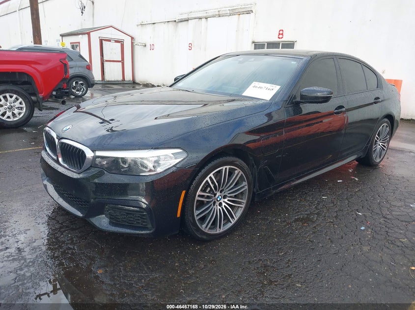 2019 BMW 530E Iperformance, Удар спереди, IAAI, VIN WBAJA9C53KB399357 — фото 2