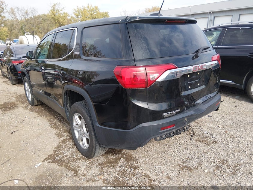 Vin: 1gkknkla3jz146338, lot: 46968193, gmc acadia sle-1 20183